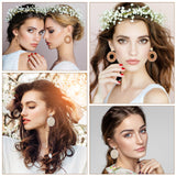 4 Pairs Rattan Earrings for Women Beach Earrings for Women Large Earrings Straw Earrings for Women Geometric Tassel Woven Bohemian Earrings Straw Wicker Braid Hoop Drop Dangle Earrings for Women Teaaha