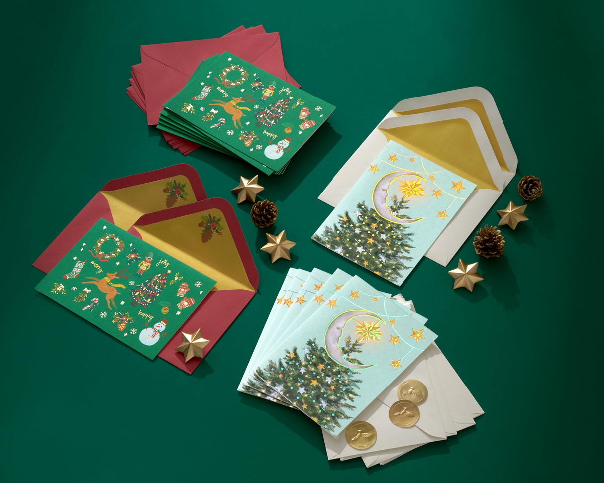 Papyrus Christmas Cards Boxed with Envelopes, Magic Of The Season (14-Count) Papyrus