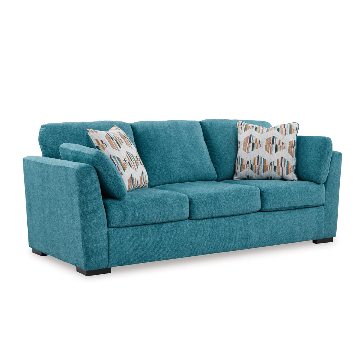 Signature Design by Ashley Keerwick Scandinavian Sofa with 4 Toss Pillows, Blue Signature Design by Ashley
