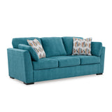Signature Design by Ashley Keerwick Scandinavian Sofa with 4 Toss Pillows, Blue Signature Design by Ashley