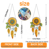 Ginfonr Diamond Painting Kits Hanging Pendant, Dreamcatcher Summer Decor for Porch, Flower Sun Catcher for Front Door Sign, Double Sided Home Hanging Kits for Garden Wall Window (8 x 8inch) Ginfonr