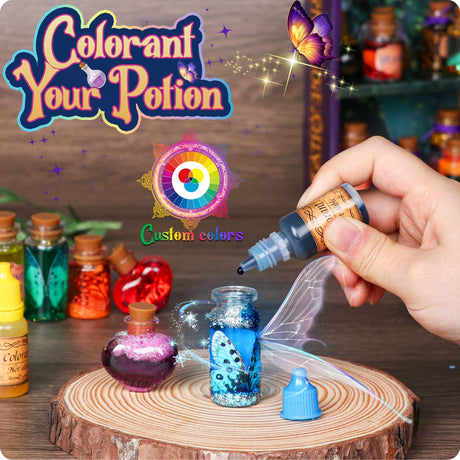 Alritz Fairy Potions Kit, Magic Mix Kit 20 Bottles, Christmas Gifts Decorations Ornaments Garden Crafts Birthday Gifts Toys for Girls and Boys 6 7 8 9 10 11 12+Years Old Families Party Indoor Outdoor Alritz