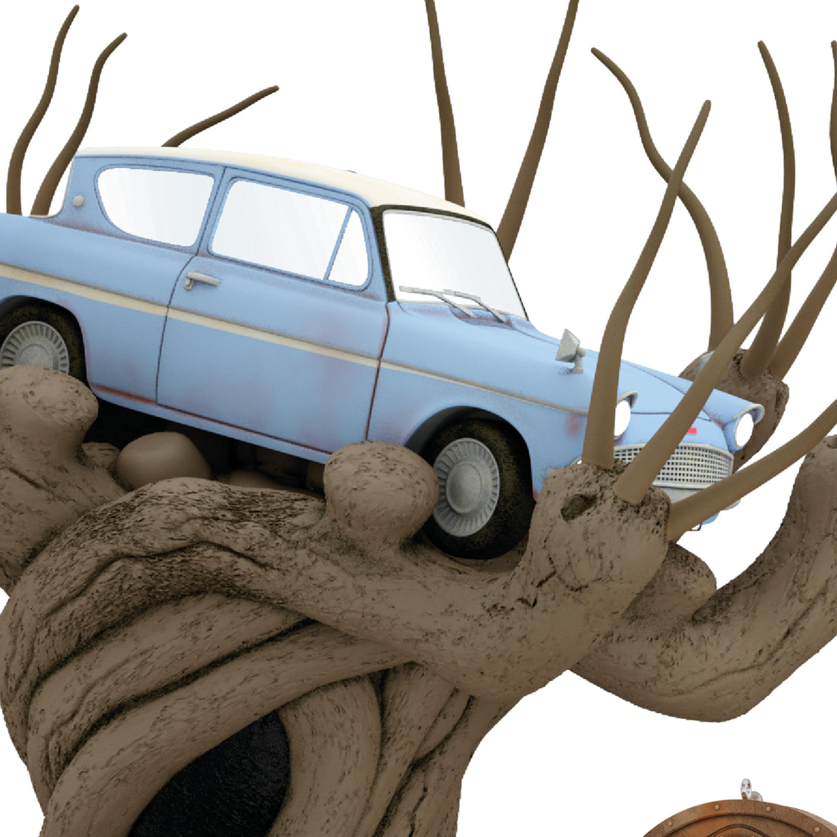 Hallmark Keepsake Christmas Tree Topper, Harry Potter and the Chamber of Secrets Collection Flying Ford Anglia in the Whomping Willow Tree With Light and Sound, Gifts for Harry Potter Fans Hallmark Keepsake
