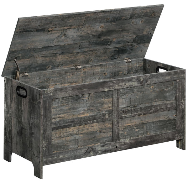 MAHANCRIS Storage Chest, 39.4” Large Toy Chest, Entryway Storage Trunk ...