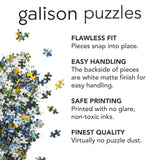 Galison Winter Lights Foil Puzzle 500 Pieces – Holiday Jigsaw Puzzle Featuring Festive City Scene by Joy Laforme – Thick, Sturdy Pieces Challenging Family Activity Great Gift Idea Galison