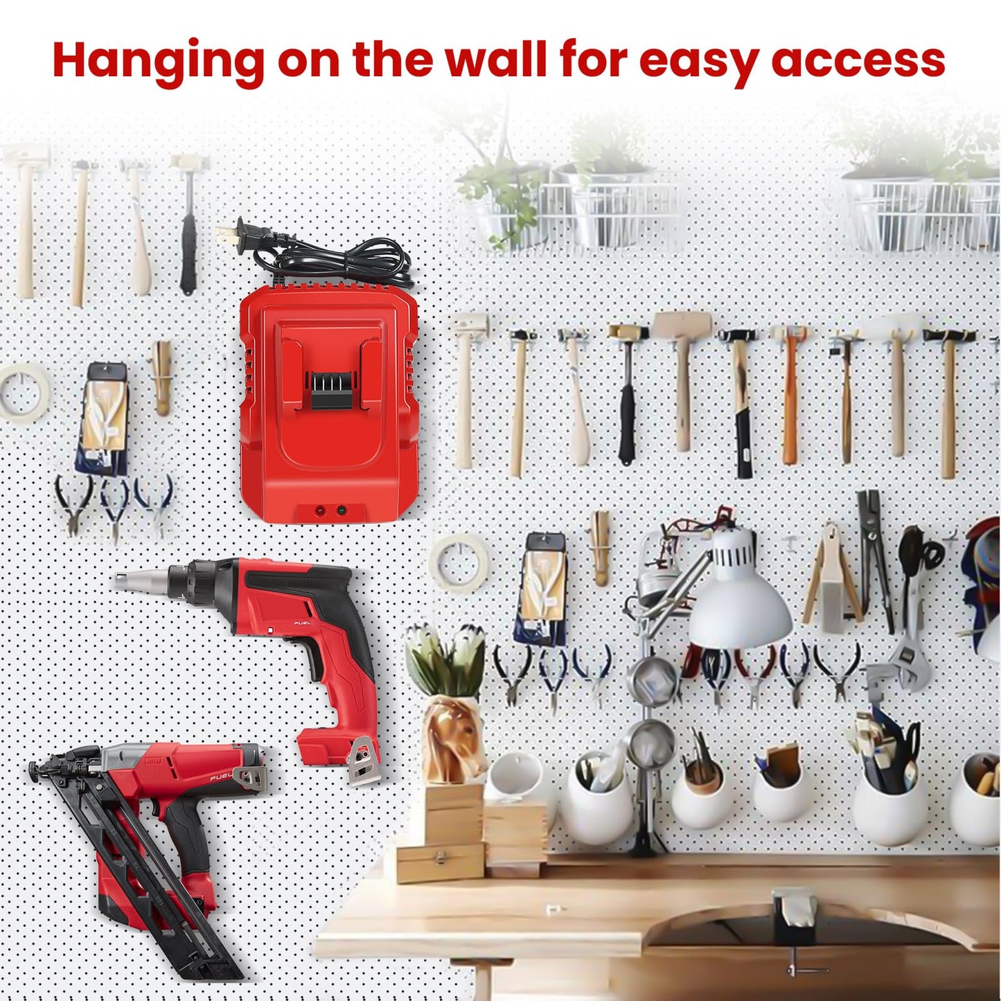 Rapid Battery Charger Station for Milwaukee M18 Charger Compatible with