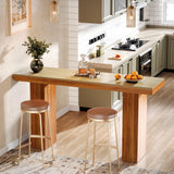 Tribesigns Long Bar Table, 62.9-Inch Rectangular Counter Height Pub Table for Kitchen Dining Room Tribesigns