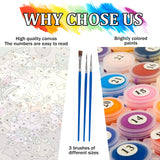 Yunruily Butterfly Book Paint by Number Adult-Butterfly Canvas Paint by Numbers for Adults,Flowers Paint by Number Kits on Canvas for Gifts Home Wall Decor(16x20inch) Yunruily