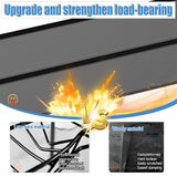 72'' Storage Shelves, Garage Metal Shelving Unit, Adjustable, Double-Layer Column with Reinforced Ribs, Heavy-Duty, Capable of Bearing 3000lbs, Suitable for Garage, Warehouse, Kitchen Storage Beaunatixx