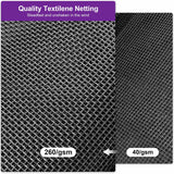 PURPLE LEAF 14' X 20' Outdoor Hardtop Gazebo for Patio Galvanized Steel Double Roof Permanent Canopy Teak Finish Coated Aluminum Frame Pavilion Gazebo with Netting PURPLE LEAF