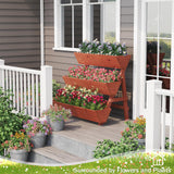 viewcare Raised Garden Bed, 3 Tier Vertical Garden Planter for Indoor & Outdoor, Raised Planter Box with Legs, Garden Planter Box for Flowers/Vegetables/Plants viewcare