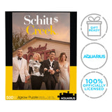 AQUARIUS Schitt's Creek Cast Puzzle (500 Piece Jigsaw Puzzle) - Glare Free - Precision Fit - Officially Licensed Schitt's Creek Merchandise & Collectibles - 14 x 19 Inches AQUARIUS