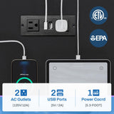 SEDETA Gaming Desk 55'' with LED Lights and Storage Shelves, Computer Desk with Monitor Stand, Power Outlets and Cup Holder, Large PC Gamer Desk, Gaming Table for Bedroom, Living Room, Black SEDETA