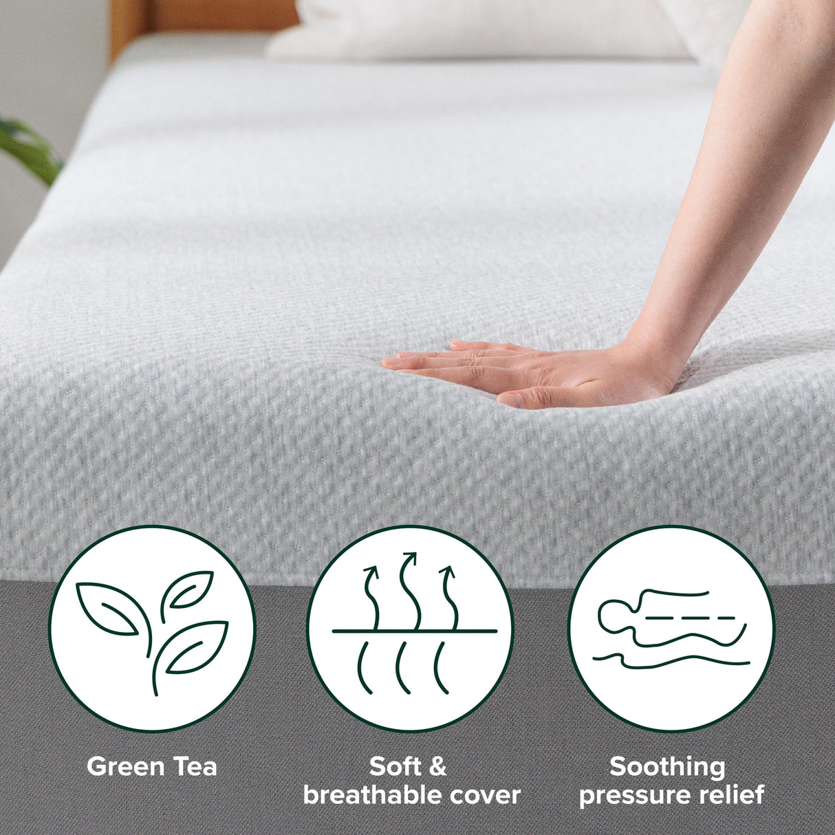 ZINUS 8 Inch Ultima Memory Foam Mattress [New Version], Twin, Fiberglass Free, Medium Firm Feel, Breathable Airflow Memory Foam, Certified Safe Foams & Fabric, Mattress in A Box Zinus