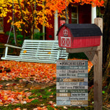AVOIN Porch Rules Slogan Wood Garden Flag Vertical Double Sided, Enjoy The View Yard Outdoor Decoration 12.5 x 18 Inch AVOIN colorlife