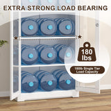 Glass Display Cabinet with Doors - White Metal Curio Cabinet with Lock Collectibles Storage Cabinet 71in Liquor Cabinet Retail Glass Display Cabinets with 4 Adjustable Shelves for Home Office TIMELESS PIECES