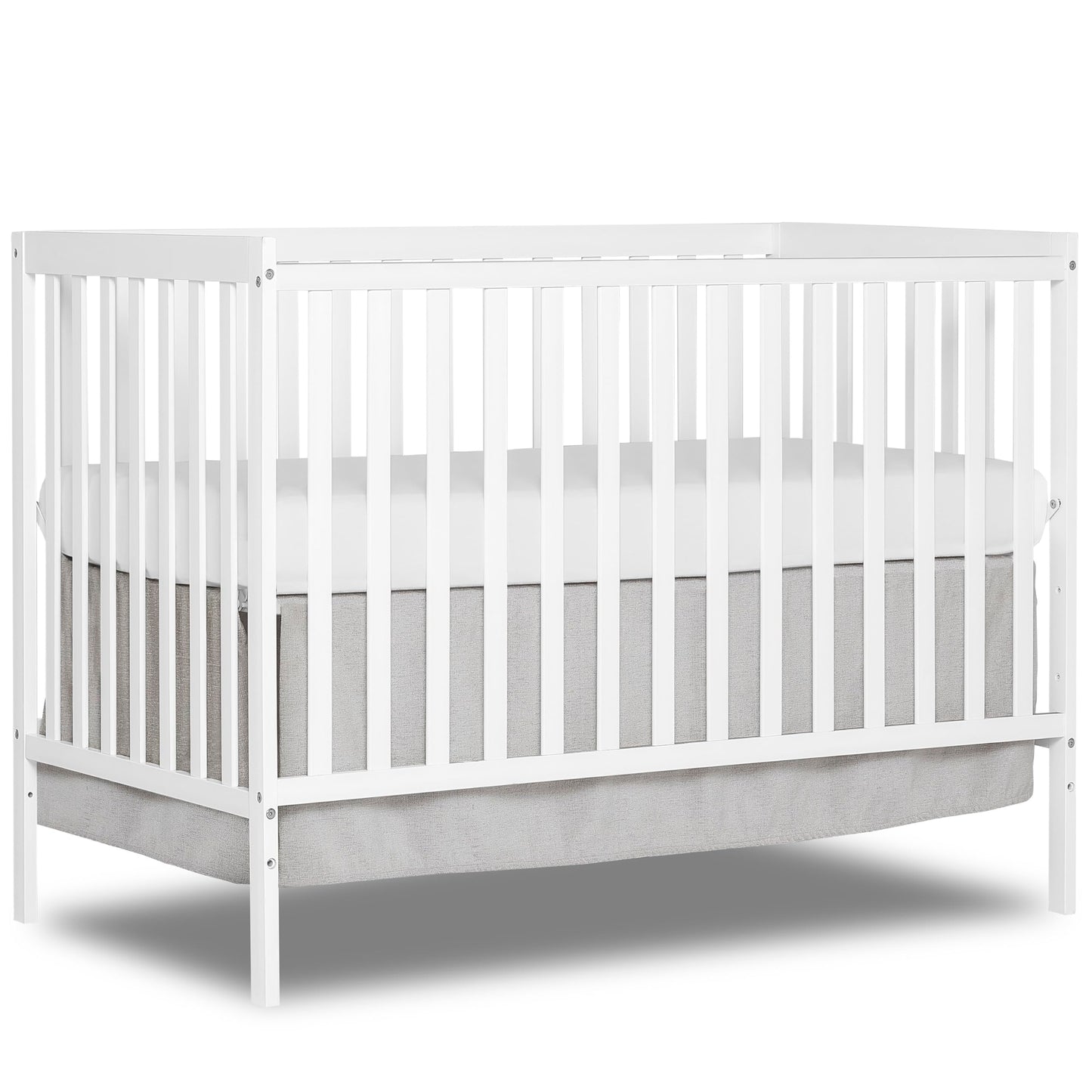 Dream On Me Synergy 5-In-1 Convertible Crib In White, Greenguard Gold Certified - WoodArtSupply