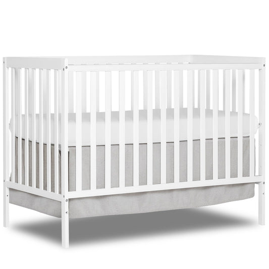 Dream On Me Synergy 5-In-1 Convertible Crib In White, Greenguard Gold Certified