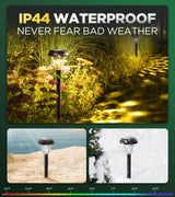 Super Bright Solar Lights Outdoor Waterproof 10 Pack, from Dusk to Dawn Up to 12H Solar Light for Outside, Auto On/Off Solar Powered Garden Pathway Lights, Yard Landscape Lighting AUVERI