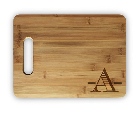 Custom Personalized Laser Engraved Bamboo Cutting Board - Wedding, Housewarming, Anniversary, Birthday, Holiday, Gift For Him, For Her, For Boys, For Girls, For Husband, For Wife, For Them, For Couple Hat Shark