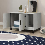 TaoHFE Litter Box Enclosure Cat Litter Box Furniture Hidden With Cat Scratch Pad Decorative Farmhouse Wooden Hidden Litter Box Cat House Litterbox Furniture Cat Box Furniture Litter Box Cabinet (Pine) TaoHFE