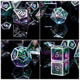 LET'S RESIN Upgraded Large DND Silicone Molds for Resin With 7 Cavities, Polyhedral Stereoscopic Game Epoxy Resin Molds for DIY Dice Making, Table Board Game LET'S RESIN