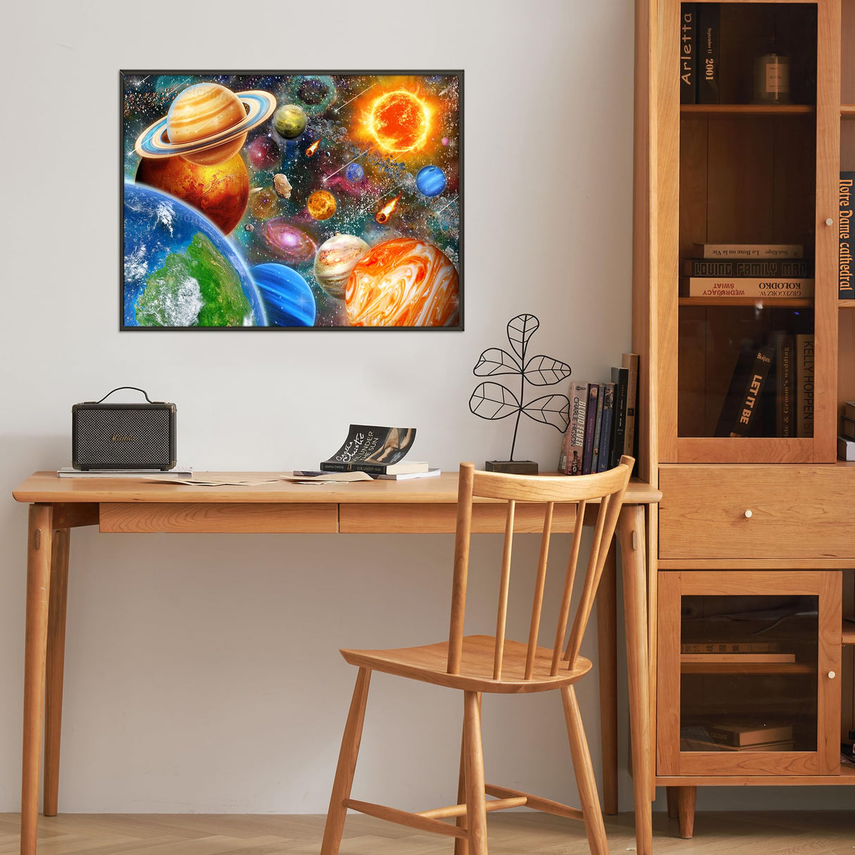 LELEMON Diamond Art Kits for Adults,Diamond Painting Kits for Adults,5d Diamond Painting Kit with Diamond Art Accessories for Home Wall Decor 12 x 16inch (Space) LELEMON