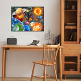 LELEMON Diamond Art Kits for Adults,Diamond Painting Kits for Adults,5d Diamond Painting Kit with Diamond Art Accessories for Home Wall Decor 12 x 16inch (Space) LELEMON