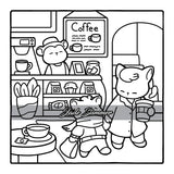Comfy & Cozy: Coloring Book for Adults and Teens with Cozy Scenes and Cute Animal Characters for Relaxation (Comfy and Cozy Coloring Books) WoodArtSupply