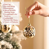 Valery Madelyn Christmas Ornaments Set, 30ct 2.36 Inches White and Gold Shatterproof Christmas Tree Decorations Ball Ornaments Bulk, Elegant Hanging Ornaments for Xmas Holiday Party Decor Valery Madelyn