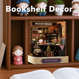 Flever Dollhouse Miniature DIY House Kit Creative Room with Furniture for Romantic Artwork Gift (Moon Magic) Flever