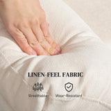 HOMCOM Swivel Rocker Recliner Chair, Wide Glider Rocking Single Sofa with Pocket Spring, Footrest, Modern Fabric Overstuffed Reclining Chair for Living Room, Bedroom, Quick Assembly, Cream White HOMCOM