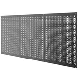 TORACK 3 PCS Metal Pegboard Panels for Garage Wall Utility Tools Storage Pegboard for Workbench, Modular Peg Board Tool Organizer Board Kit(Pack of 3, Black) TORACK