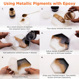 Rolio - Metallic Pigment Powder - 7 Jars/ 20ml, Metallic Mica Powder for Epoxy Resin, Paint, Nail Art, Slime, Tumblers, Polymer Clay and Other Crafts Rolio