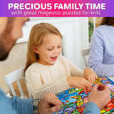 QUOKKA Magnetic Toddler Puzzles Ages 3-5 - 3 Educational Travel Games Puzzles for Kids Ages 4-6 - Space, USA and World Map Learning Toys for Boy and Girl 2-4 Learn United States QUOKKA