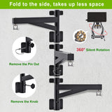 BeneLabel 17" Punching Bag Hanger Wall Mount 360 Swivel Heavy Bag Hanger 800 LB Capacity Boxing Bag Mount Bracket for Home Gym Muay Thai Bag BeneLabel