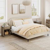 FOTOSOK Nightstand Set of 2, 2-Tier Side Table with Drawer and Storage Shelf, Bedside Table End Table, Modern Night Stand for Bedroom, Home Office,Vintage Grey FOTOSOK