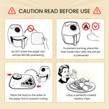 Bamboo Steamer Liner, 8.5" Air Fryer Parchment Paper Liners Sheets – 220pcs Unbleached Bamboo Steamer Basket Liners – Easy Cleanup, Will Not Burn or Curl, Non-Toxic & Volume Pack by Baker’s Signature Baker's Signature