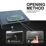 OUSURO Gun Safe with Digital Keypad Lock, Gun Safe with 1 Handgun,Small Portable Security Safe Lock Box for Guns OUSURO