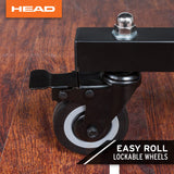 HEAD Summit USA Indoor Table Tennis Table, Competition Grade Net, 10 Minute Easy Set Up – Ping Pong Table with Playback Mode HEAD