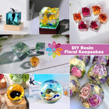 Voaesdk 6 Pcs Clear Resin Molds Silicone Set, Transparent Seamless Sphere and Deep Cube Silicone Molds, Large Ball Square Epoxy Resin Molds for Flowers Preservation Home Decor Voaesdk