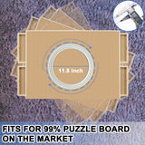 Rotating Puzzle Board Base, Puzzle Board Lazy Susan Turntable, Puzzle Board 360° Swivel Metal Base, Puzzle Spinner for 1000, 1500 Piece Puzzle Table Anranmm