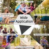 LACE INN Triangle Hammock, 13ft Camping Hammock with 3 Ratchet Tie Down Straps and Storage Bag, 3 Point Hammocks Portable Max 800 Lbs for 2-3 Adult Kid, Multi Person Tree Hammock for Outside Travel LACE INN