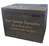 Reclaimed Barnwood Cremation Urn - Made in USA - Authentic Knots and Holes Visible on The Urn - Colors Will Vary Momentful Life