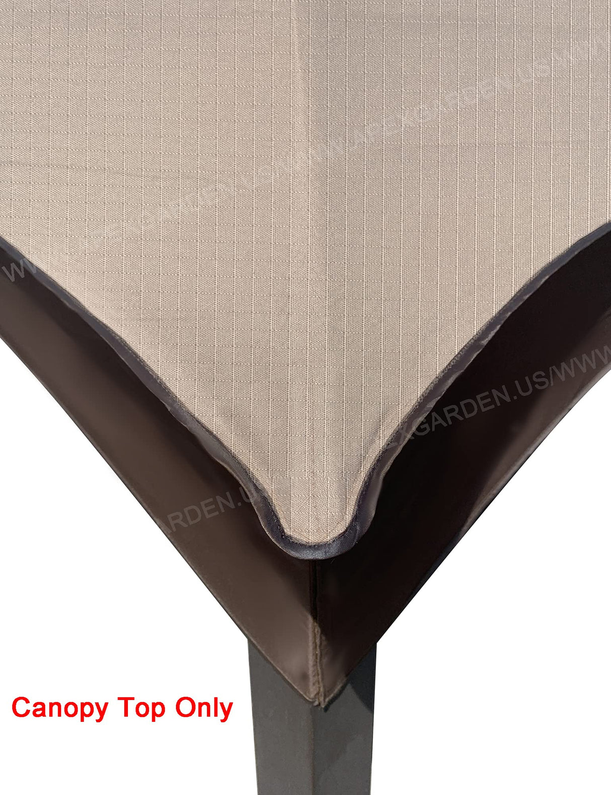 APEX GARDEN Ripstop Canopy Roof Top for The Lowe's Allen Roth 10-ft x 12-ft Gazebo #GF-12S004BTO / GF-12S004B-1 (Ripstop, Beige) APEX GARDEN
