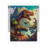 Dinosaur Diamond Painting Kits for Adults Beginner, DIY Diamond Paintings with Diamonds Picture Gem Art Crafts for Adult Decor 12x16 inch Noche