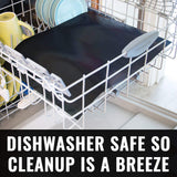 Grillaholics Heavy Duty Grill Mats - Set of 2 BBQ Mats Built to Last - Make Grilling Easier & Keep Grates Looking New - The Perfect Grilling Gift Grillaholics