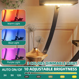 YITAHOME Tall Bookshelf with LED Light, Artistically Designed Arched Bookshelf with Cats Litter Box,10-Tier Bookcase Corner Display Shelf for Home Office, Bedroom YITAHOME