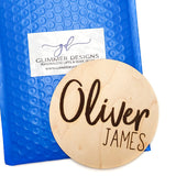 Double Sided Newborn Announcement Sign for Hospital - Baby Birth Announcement Sign Girl for Hospital - Baby Name Announcement Sign boy GLIMMER DESIGNS