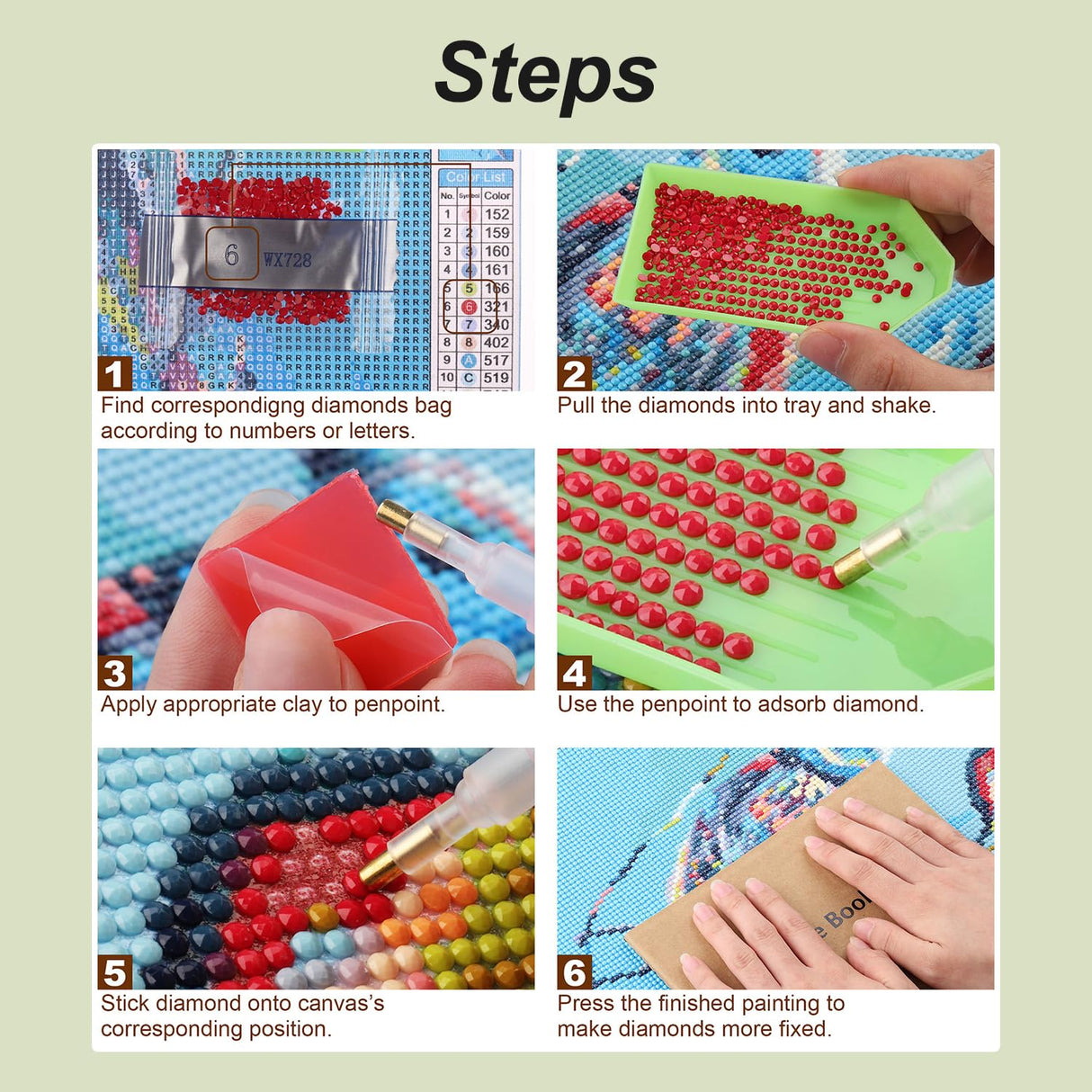 Stalente Diamond Painting Kits for Adults Cardinal, 5D DIY Diamond Art Kits for Beginners Round Full Drill Diamond Painting for Home Wall Decoration Gift 12×12inch, Daisy Flower Bird Stalente